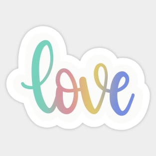 Love Watercolor Script Sticker